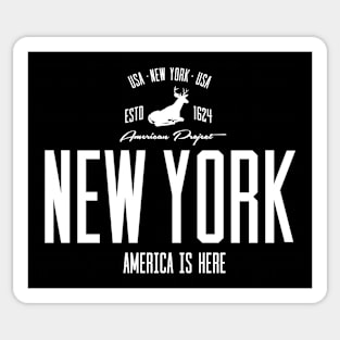 USA, America, New York Sticker